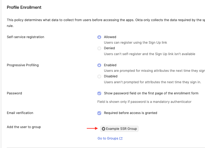 Example SSR Group