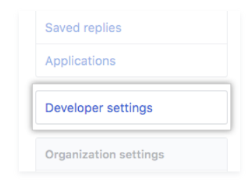 Developer settings