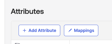+Add Attribute button