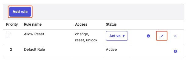 Add Okta password policy rule
