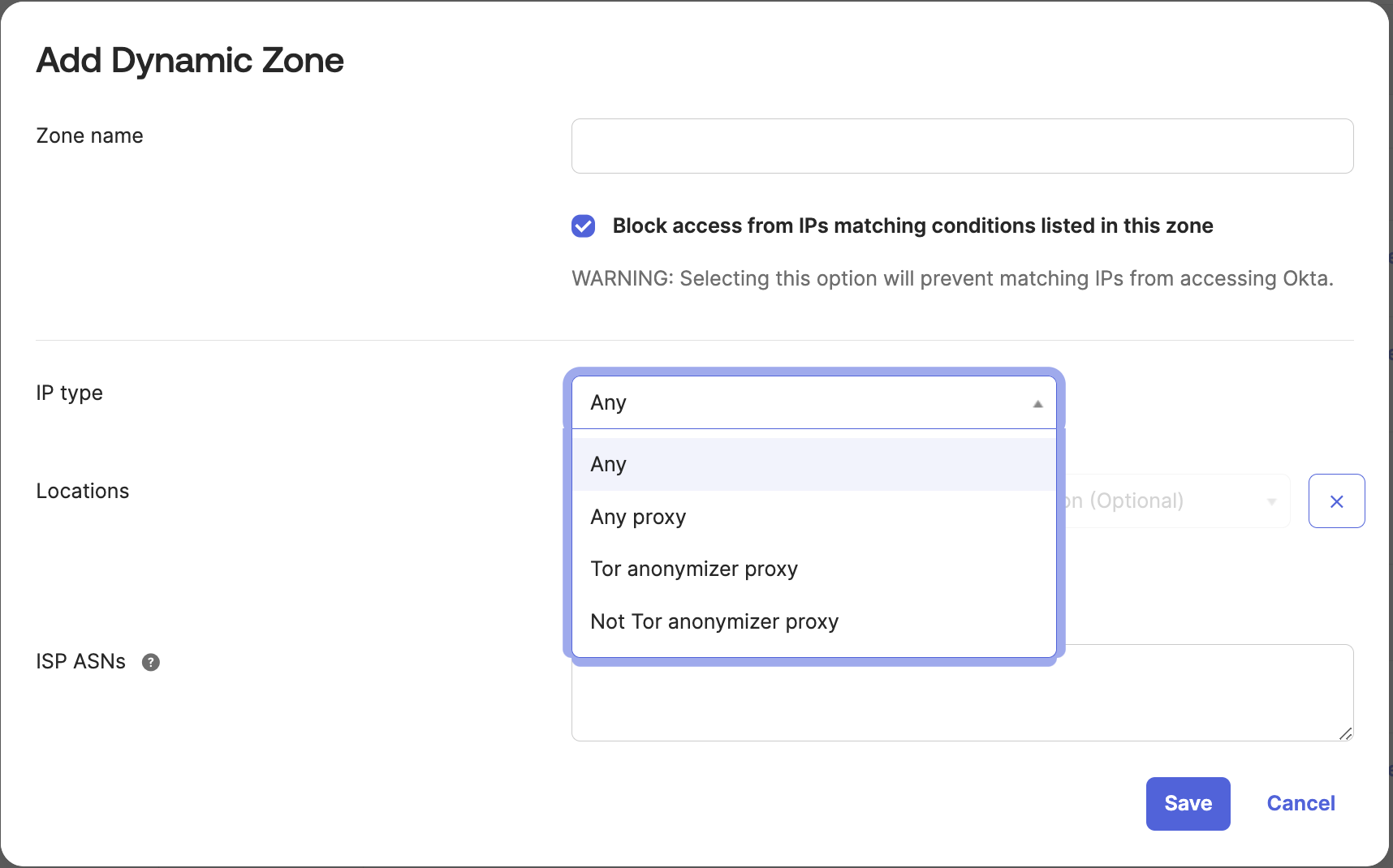 Add dinamic zone