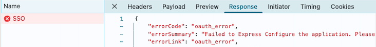 oauth error