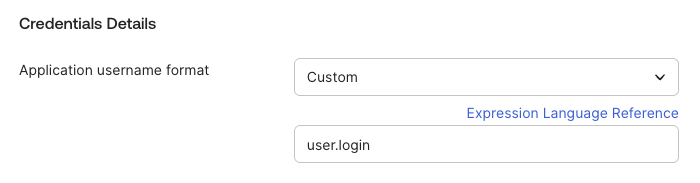 Credentials Details