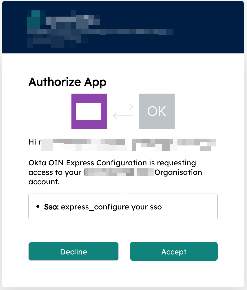 Authorize app