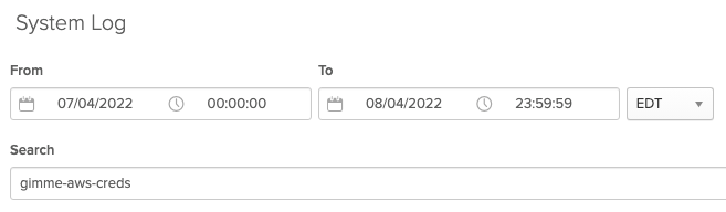 System log