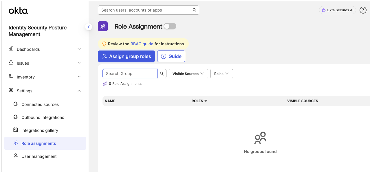 Role assignment