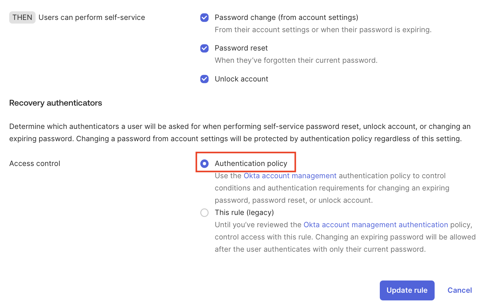 Authentication Policy