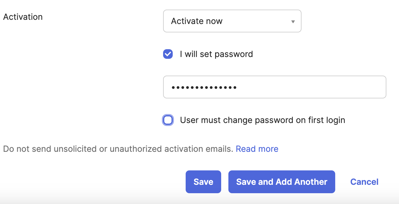 User Activation
