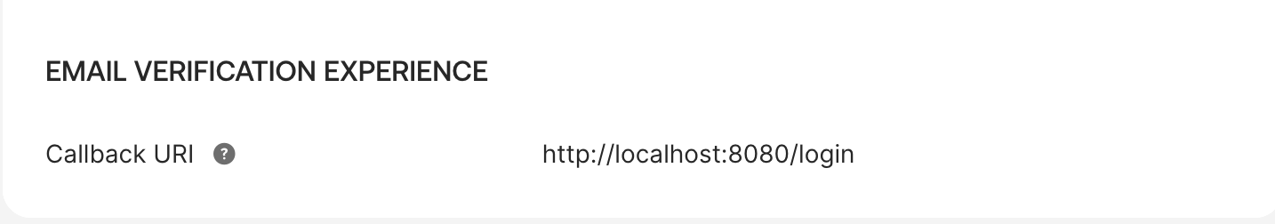 Callback URI