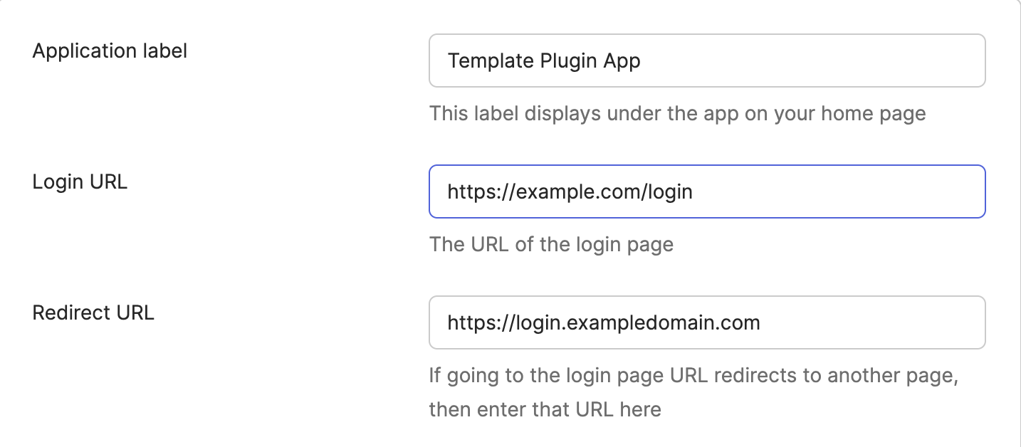 Example domain name