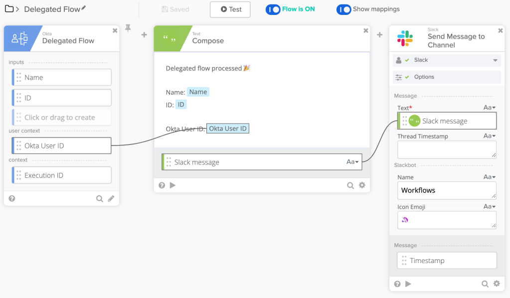 Delegated flow