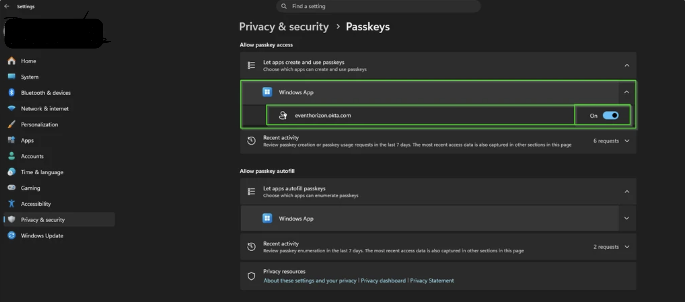 Passkeys