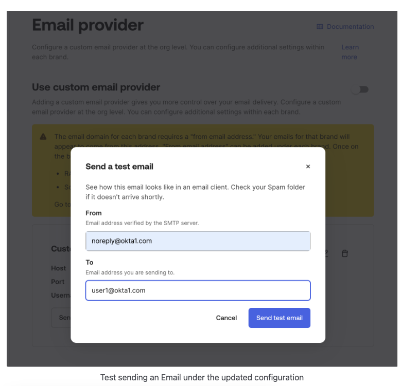 Send a test email