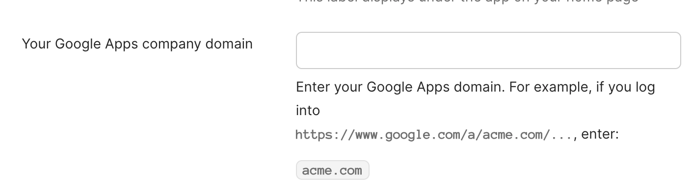 Workspace Domain