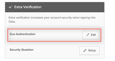 Extra Verification section