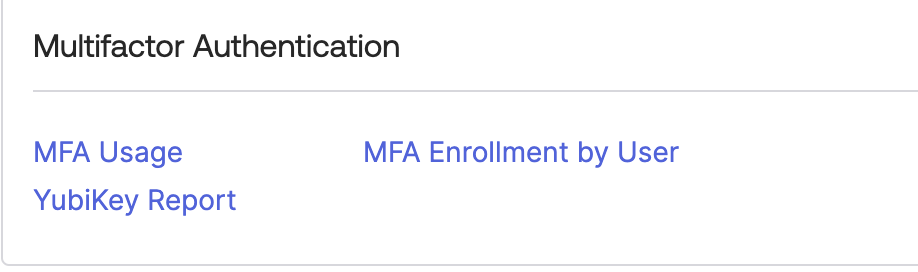 Multifactor Authentication
