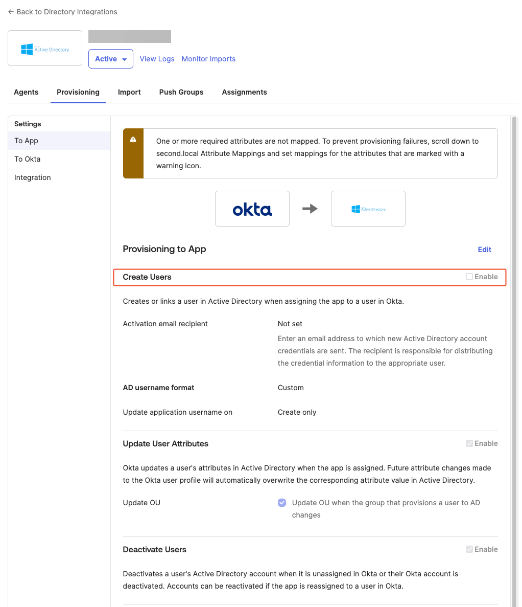 Enable Create Users