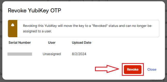 Revoke YubiKey