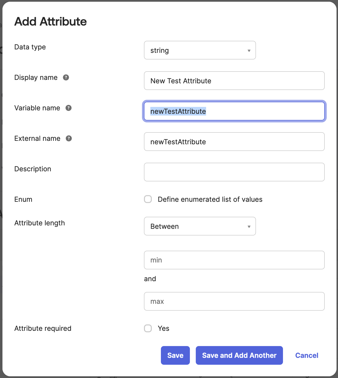 Add Attribute