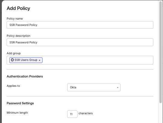 Add policy