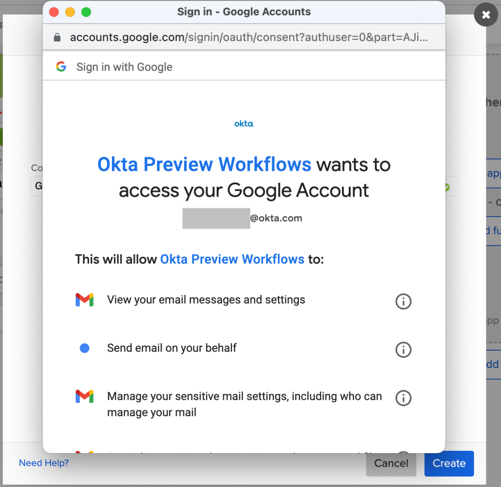 Gmail Connection Approval