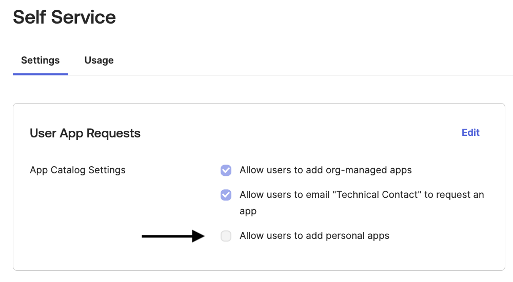 User App Requests