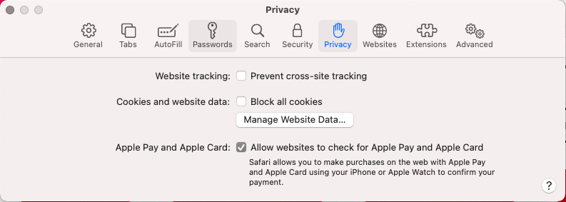 Safari Privacy