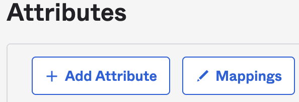 Add Attribute button