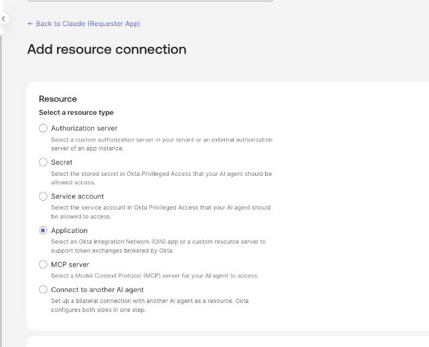 Add resource connection