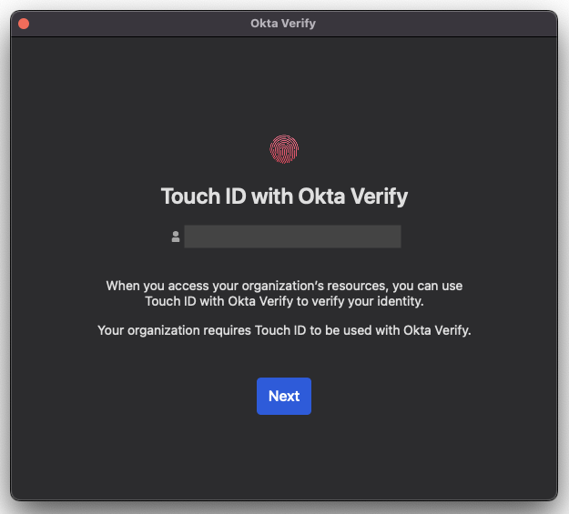 Okta verify