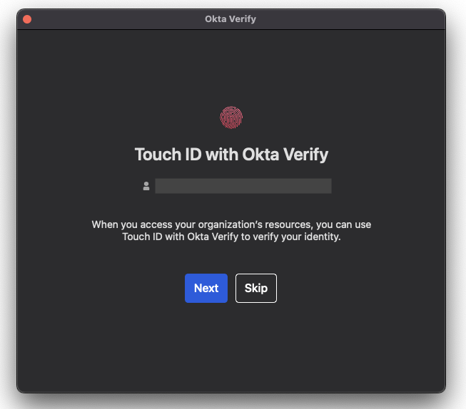Okta verify