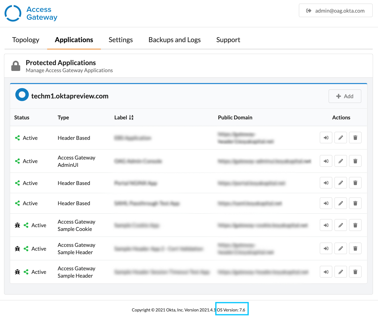 Admin UI