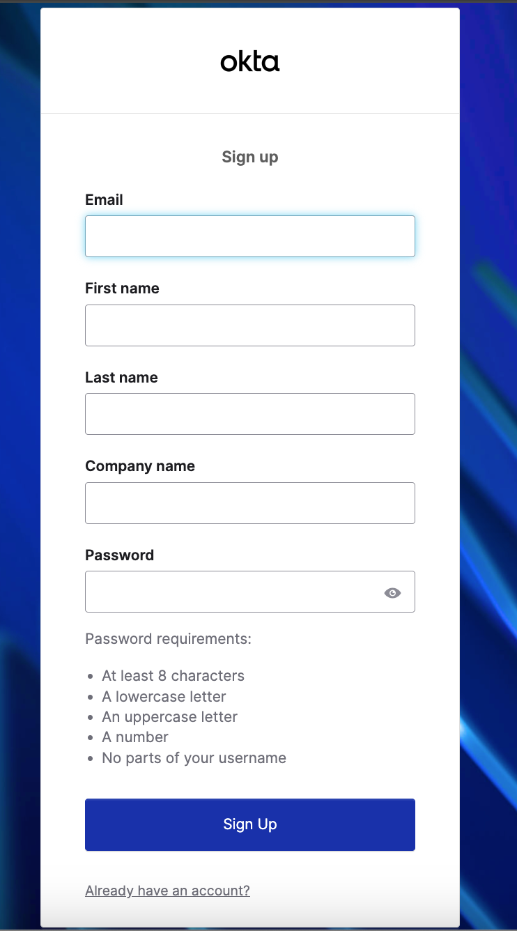 OHC Sign up