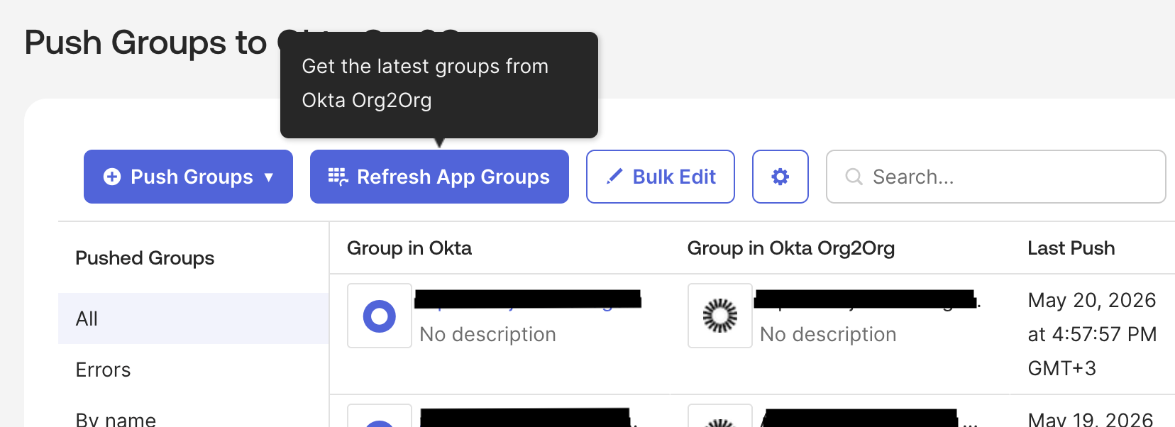 Push group