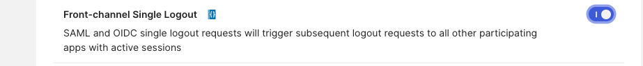 Front-channel Single Logout