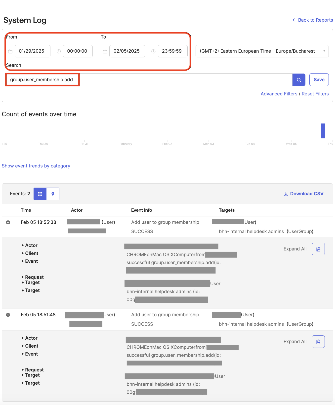 System log