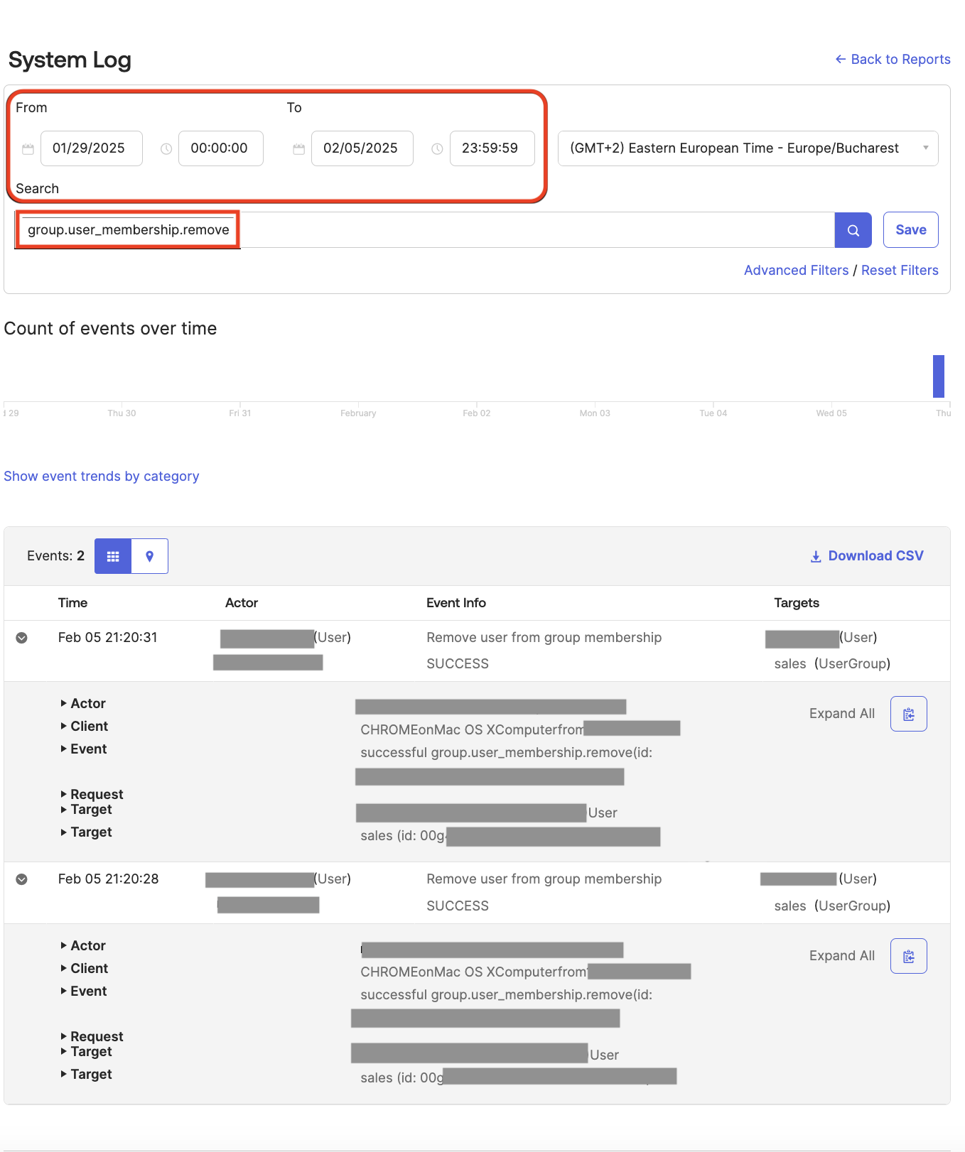 System log