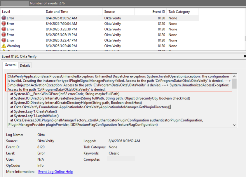 Ota Verify on Windows Error
