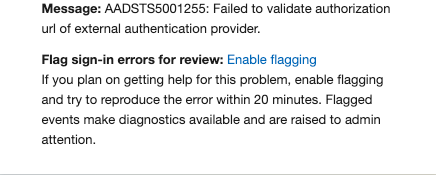 Error Message