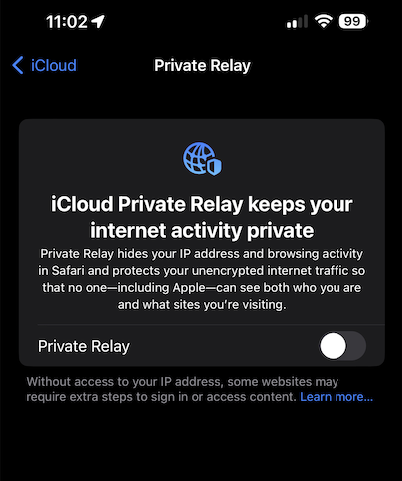 iCloud Private Relay