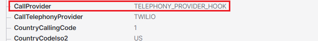CallProvider Name