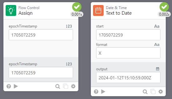 Flow example