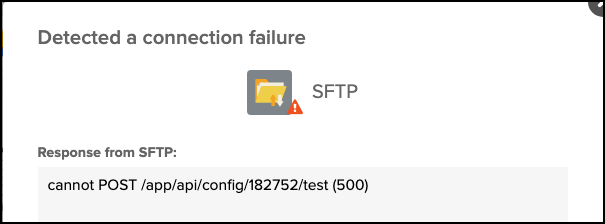 Response from SFTP