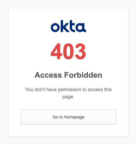 403 Access Forbidden