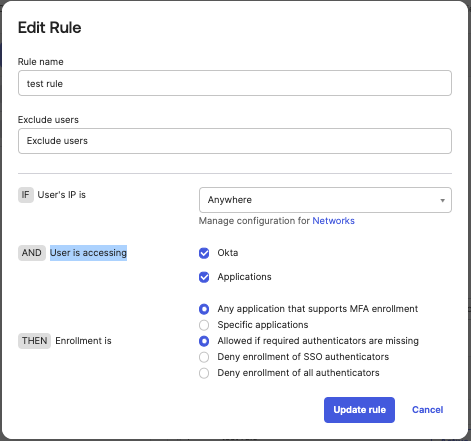 Edit rule