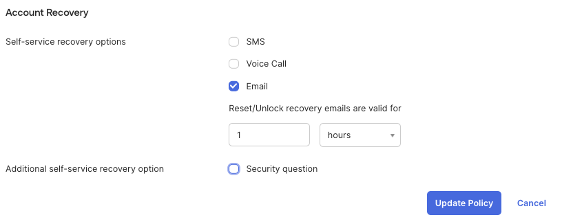 Account Recovery