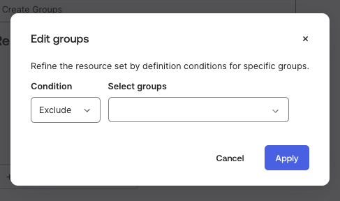 Edit groups