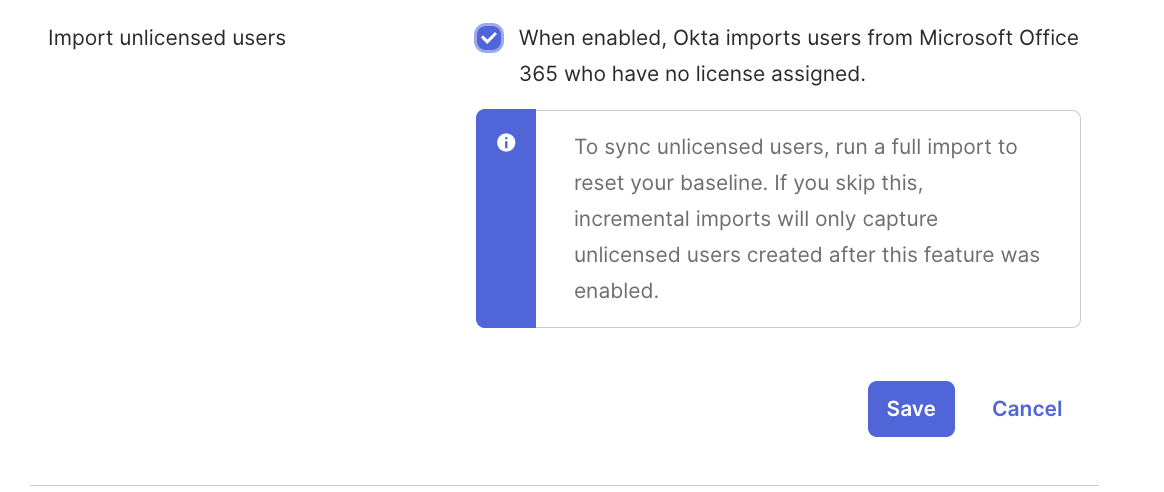 Import unlicensed users