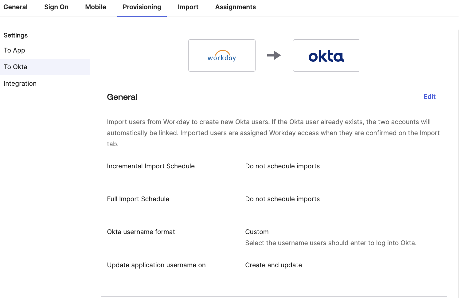 Workday incremental import feature enabled
