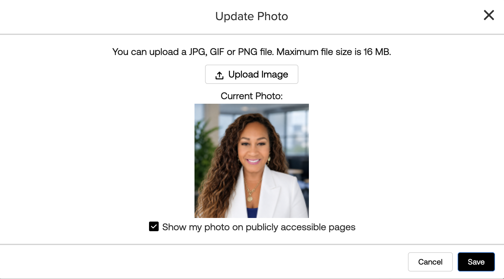 Upload Photo Screen